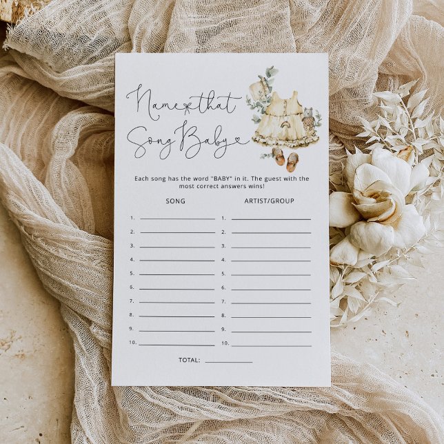 Boho Kinderzimmer Name das Lied Baby Dusche Spiel (Von Creator hochgeladen)