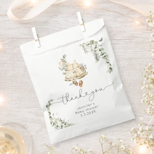 Boho Kinderzimmer niedliches Girl Outfit Danke Geschenktütchen (Ausgeschnitten)