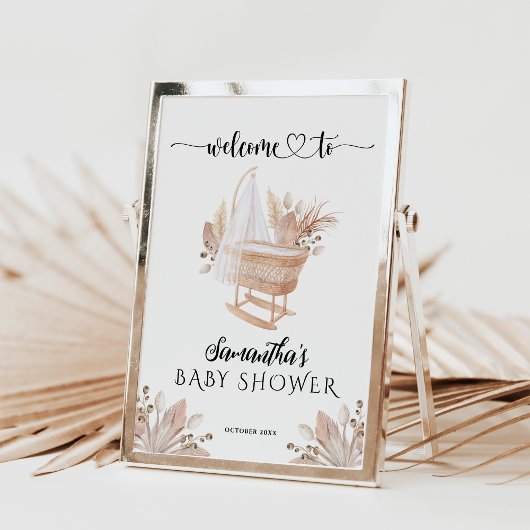 Boho Kinderzimmer Pampas Grass Girl Babydusche Wil Poster