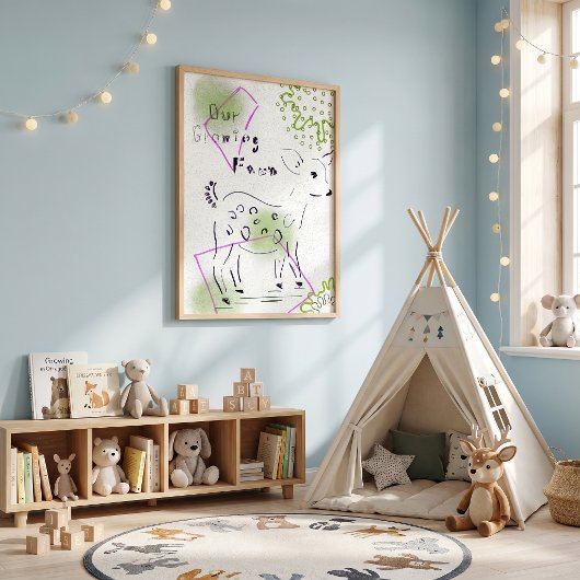 BOHO-KINDERZIMMER-SAFARI-TIERPLAKAT POSTER