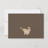 Boho Kinderzimmer, Teddy Bear Baby Dusche Danke (Rückseite)