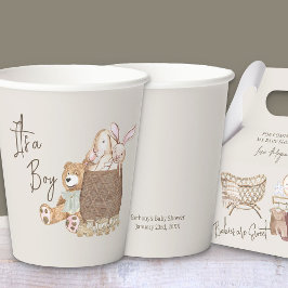 Boho Kinderzimmer Teddy Bear Custom Neutral Pappbecher