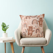 Boho-Kinderzimmer-Teddybären mit Regenbögen - Erdi Kissen (Stuhl )