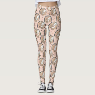 Boho-Kinderzimmer-Teddybären mit Regenbögen - Erdi Leggings