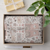 Boho-Kinderzimmer-Teddybären mit Regenbögen - Erdi Seidenpapier (Geschenk)