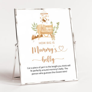Boho Kinderzimmer Wie groß ist der Bauch der Mama Poster