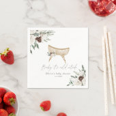 Boho Kinderzimmer winter immergrüne Babydusche Serviette (Beispiel)