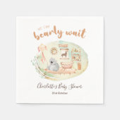 Boho Kinderzimmer wir können frühzeitig abwarten B Serviette (Vorderseite)