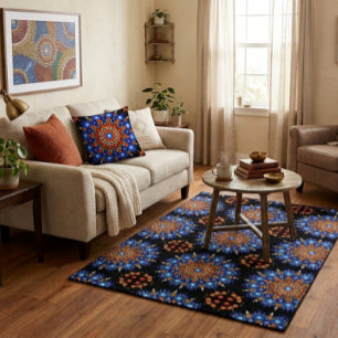 Boho-Kissen mit Mandala-Muster Kissen