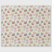Boho Kitchen Onions Hand-Illustriert Sage Veggie Geschenkpapier (Flach)