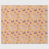 Boho Kitchen Onions HandGezeichnet Veggies Terraco Geschenkpapier (Flach)