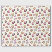 Boho Kitchen Onions Illustriertes Gemüse Geschenkpapier (Flach)