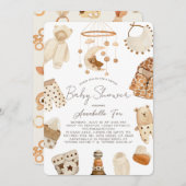 Boho kleidet Kinderzimmer Gender-Neutral Baby Dusc Einladung (Vorne/Hinten)