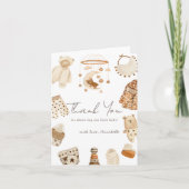Boho Kleidung Kinderzimmer Gender-Neutral Baby Dus Dankeskarte (Vorderseite)