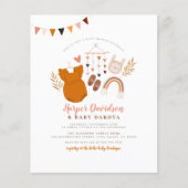 Boho Kleidung & Rainbow Girl Baby Dusche (Vorderseite)