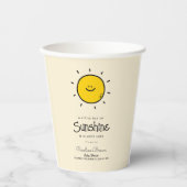 Boho kleiner Ray der Sonnenschein-Babydusche Pappbecher (Vorderseite)