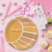 Boho Kleiner Sonnenschein Baby Shower Pappteller (Party)