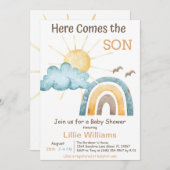 Boho kommt hier zur Einladung für die Son Baby Dus (Vorne/Hinten)