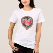 Boho Kosmische Wüsten-Retro Tri-Blend Shirt (Vorderseite)