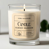 Boho Kraft Beige Papier Candle Labels Aufkleber