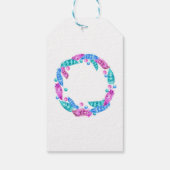 Boho Kranz, Eleganz lebhafter Farben Geschenkanhänger (Rückseite)