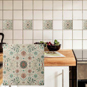 Boho-Kräuter-Muster klein Fliese