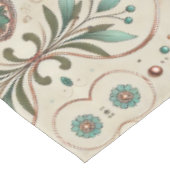 Boho-Kräutermuster Tischdecke (Schrägansicht)