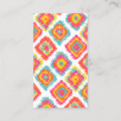 Boho Krawattenrosa aquamariner Visitenkarte (Rückseite)