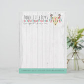 Boho Kuh-Schädel mit den Bögen niedlich u. Briefbogen (Stehend Vorderseite)