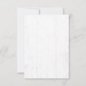 Boho Kuh Skull Bloral Rosa Aquarell Rose RSVP Karte (Rückseite)