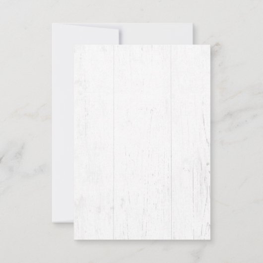 Boho Kuh Skull Bloral Rosa Aquarell Rose RSVP Karte (Rückseite)