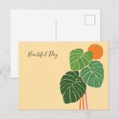 Boho-Kunstblatt Postkarte (Vorne/Hinten)
