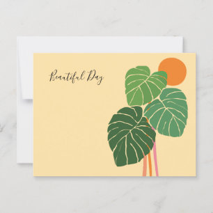 Boho-Kunstblatt Postkarte