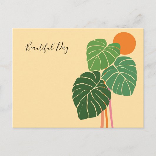 Boho-Kunstblatt Postkarte (Vorderseite)
