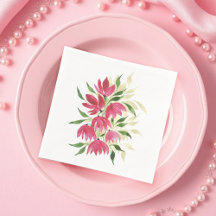 Boho Künstlerische Wildblumen Wasserfarbe