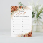 Boho Kupfer Blüte Wie alt war er zu sein Begleitkarte (Stehend Vorderseite)