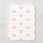 Boho Kürbis Babydusche Einladung (Rückseite)