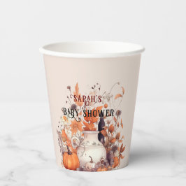 Boho Kürbis Fall Baby Dusche Pappbecher