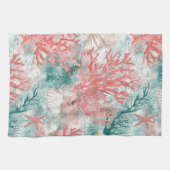 Boho-Küsten-Muschel-Muster Geschirrtuch (Horizontal)