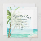 Boho-Küsten-Strandhochzeit - Save the Date  (Vorderseite)