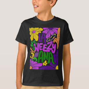 Boho La Weezy Ana Mardi Gras Coquette Bow Louisian T-Shirt