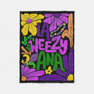 Boho La Weezy Ana Mardi Gras Kokette Bogen Louisia Fleecedecke