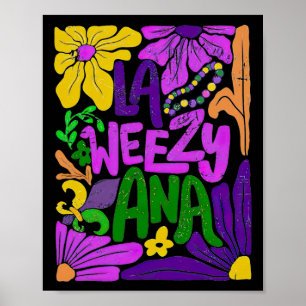 Boho La Weezy Ana Mardi Gras Kokette Bogen Louisia Poster
