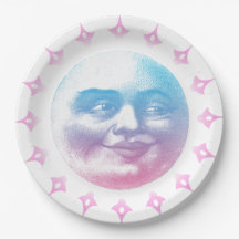 Boho lächelnder Mond