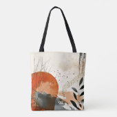 Boho Landscape Abstrakte Tasche (Rückseite)