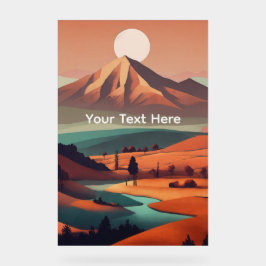 Boho landscape  acrylschild