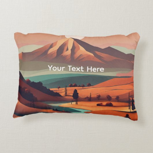 Boho landscape  dekokissen (Rückseite)