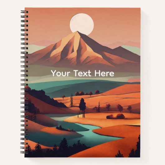 Boho landscape  notizblock (Vorderseite)