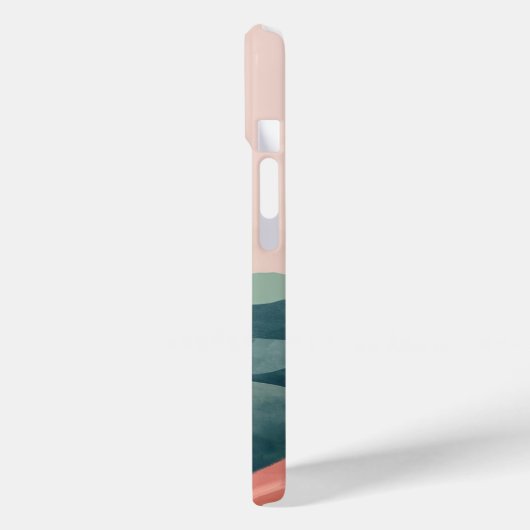 Boho Landschaft Abstrakte Berge mit Namen Case-Mate iPhone Hülle (Rückseite / Links)