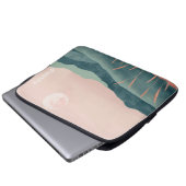 Boho Landschaft Abstrakte Berge mit Namen Laptopschutzhülle (Vorne Knopf)